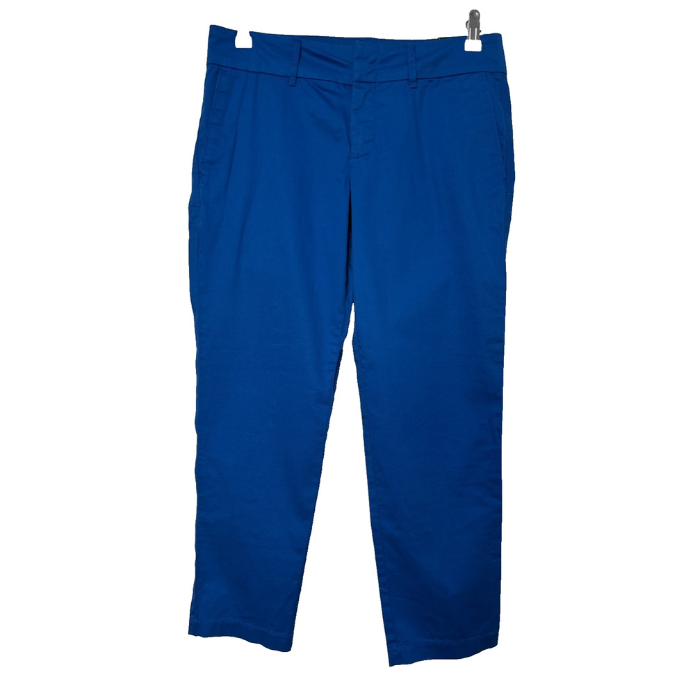 Kut From The Kloth Women's 6 Blue Crop Trouser Pants Resort Travel Spring‎ BOHO